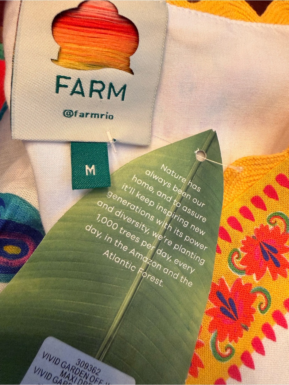 Farm Rio 🌴🌺 Vivid Garden Maxi Dress with V-Neck - Picture 5 of 6